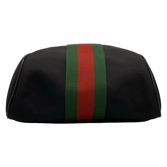 GUCCI Shelly (Web) Black Nylon Canvas Leather Backpack bran-1230-090825 - Picture 6 of 14